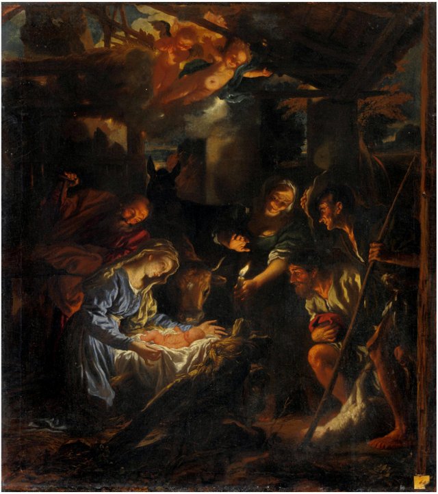 Adoration of the shepherds by Livio Mehus