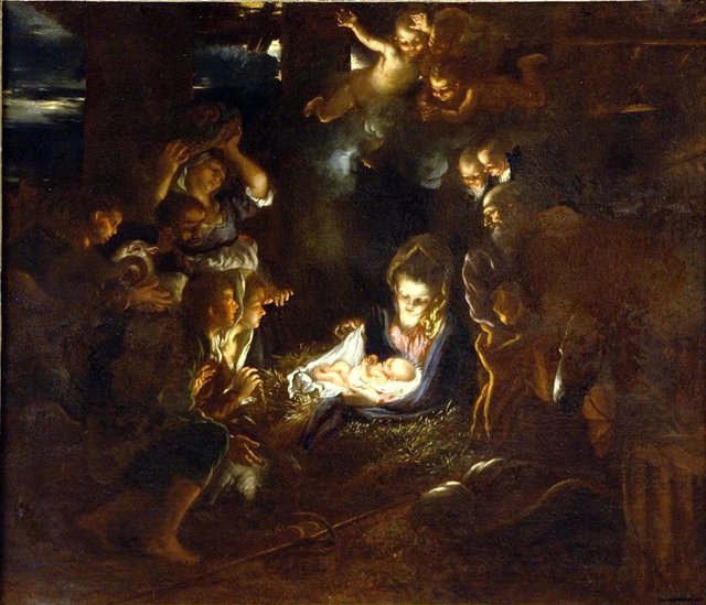 The Adoration of the Shepherds by Livio Mehus