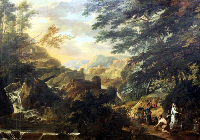 Landscape by Francisque Millet