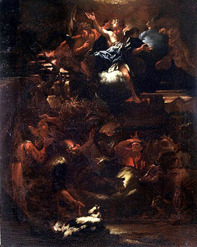 Annunciation to the shepherds by Livio Mehus