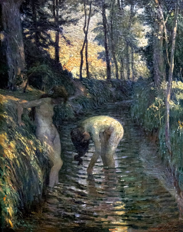 Baigneuses à Pierrefonds by Henri Lebasque