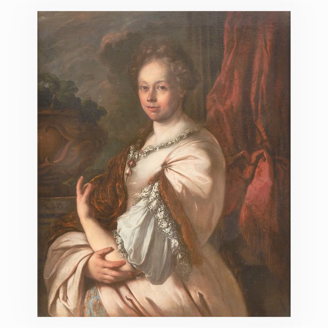 Portrait of a Lady. by Johannes Voorhout