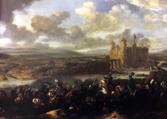 Battle of Khotyn in 1673. by Jan van Huchtenburgh