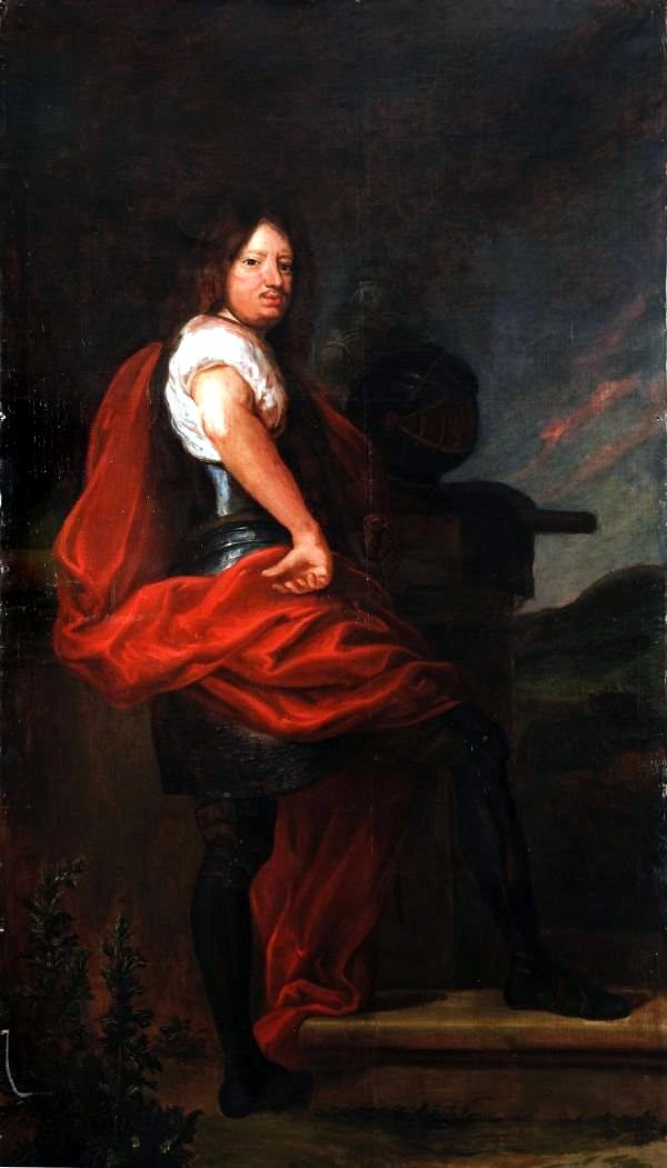 Portrait of John III Sobieski in armour. by Jerzy Siemiginowski-Eleuter