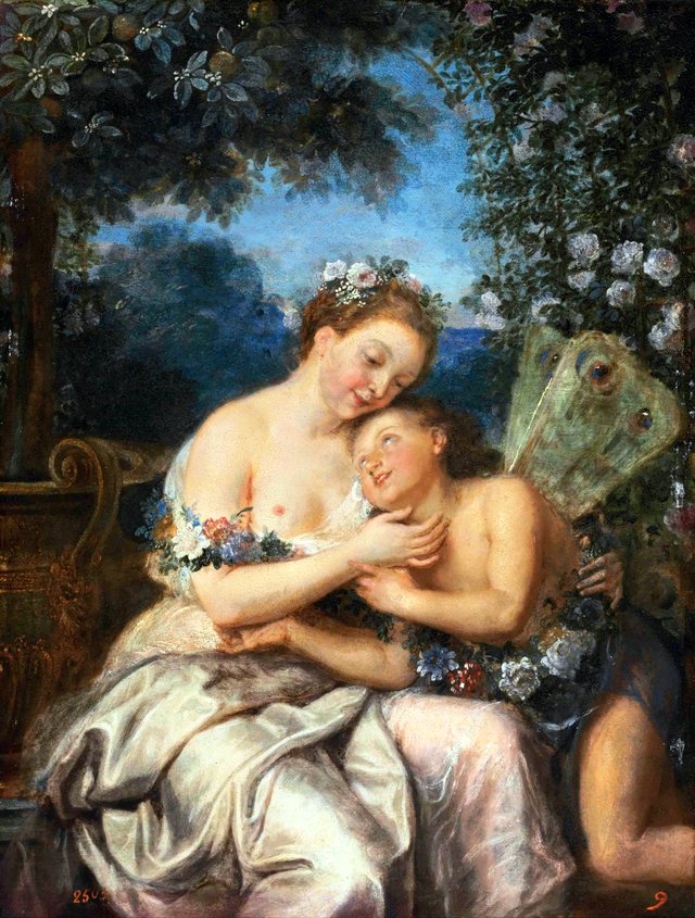 Flora and Zephyr by Antoine Coypel