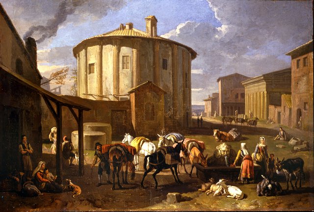 Tempel der Vesta by Pieter van Bloemen