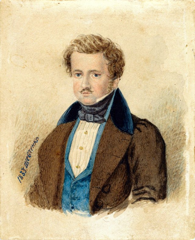 Portrait of P.V. Engelhardt by Taras Shevchenko