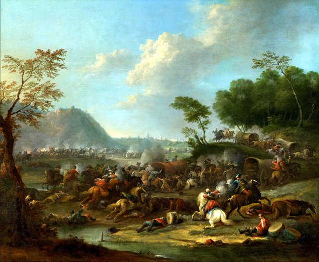 Cavalry battle by Karel Breydel