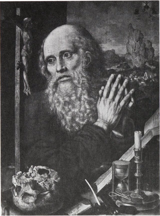 De H. Hieronymus biddend by Jan Sanders van Hemessen