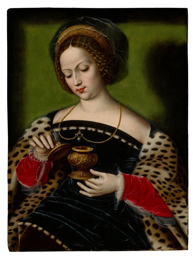 Saint Mary Magdalene with ointment jar by Ambrosius Benson