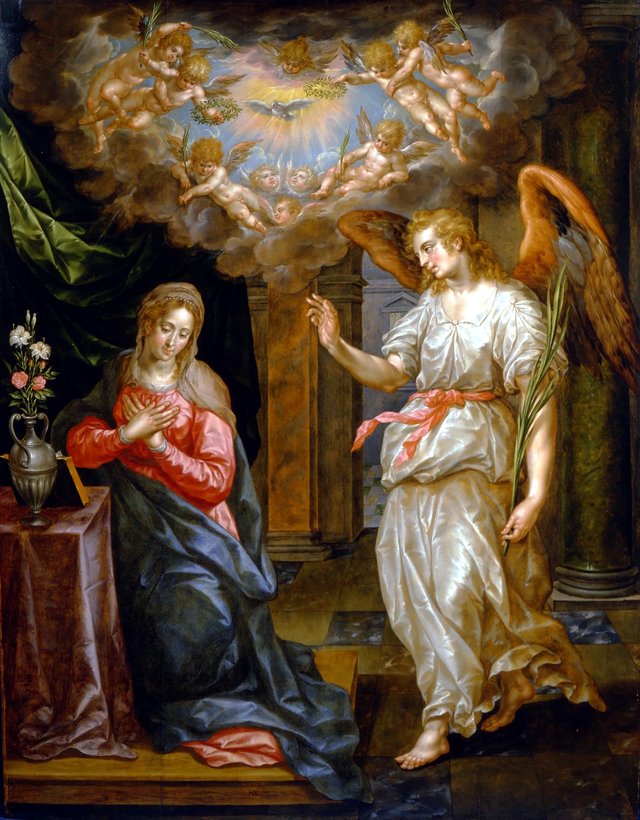 The Annunciation by Hendrick de Clerck