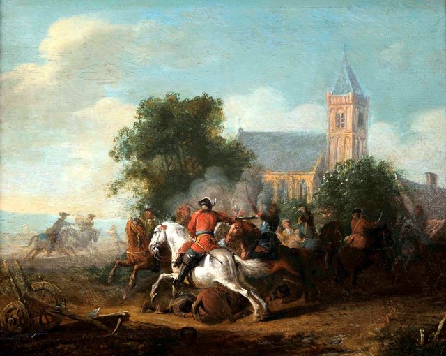Battle scene by Karel Breydel