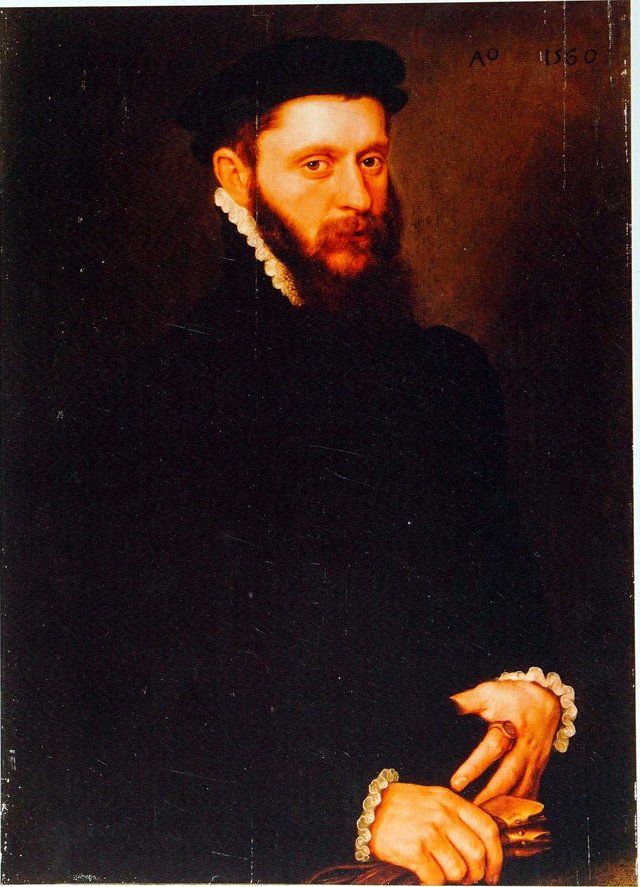 Portrait of an unknown man by Willem Key
