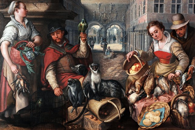 Vendor of Exotic Animals by Joachim Beuckelaer