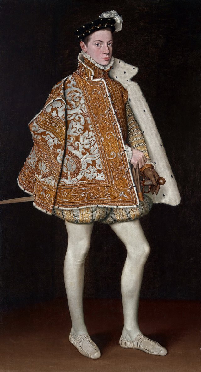 Portrait of Alessandro Farnese in Cape and Black Cap by Antonis Mor