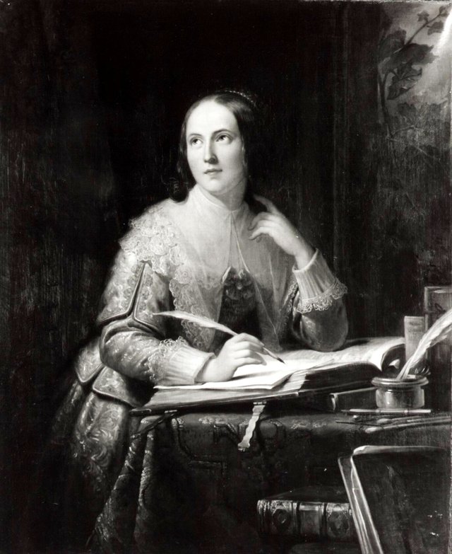 Portrait of Anna Maria van Schurman (1607-1678) by Jan Adam Kruseman