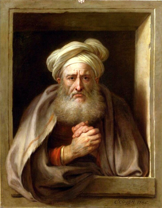 Sorrowful Heraclitus by Charles-Antoine Coypel