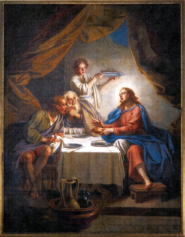 The supper at Emmaus by Charles-Antoine Coypel