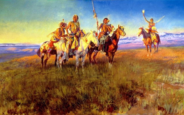 Red Man’s Wireless by Charles Marion Russell