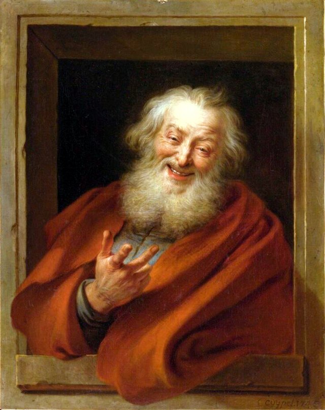 Cheerful Democritus by Charles-Antoine Coypel