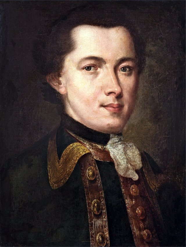 Unknown officer by Fyodor Rokotov
