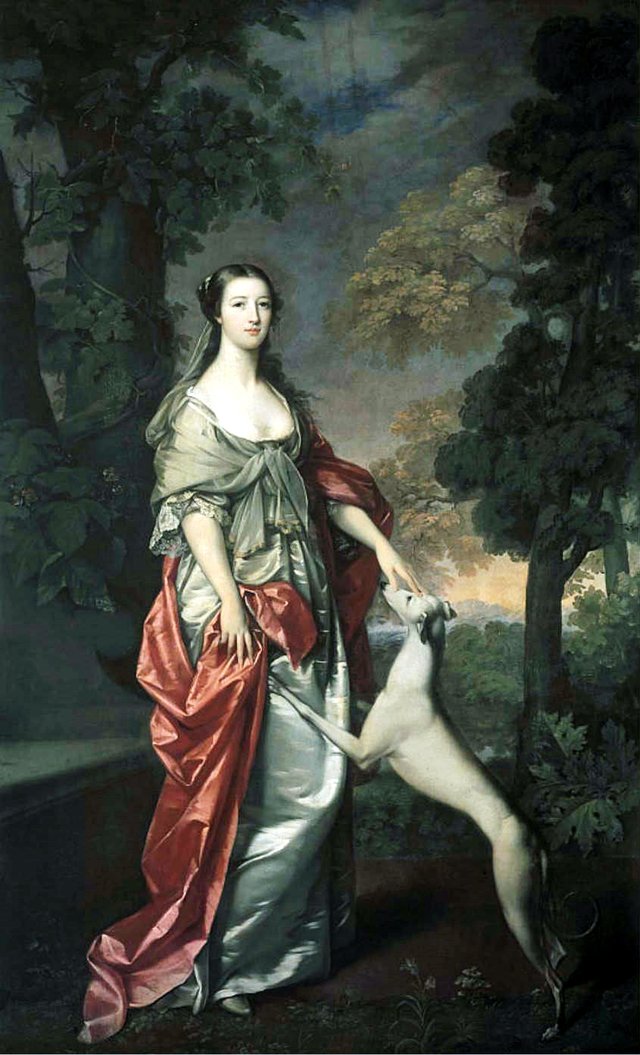 Porträt der Elizabeth Gunning, Duchess of Hamilton (1733-1790) by Gavin Hamilton