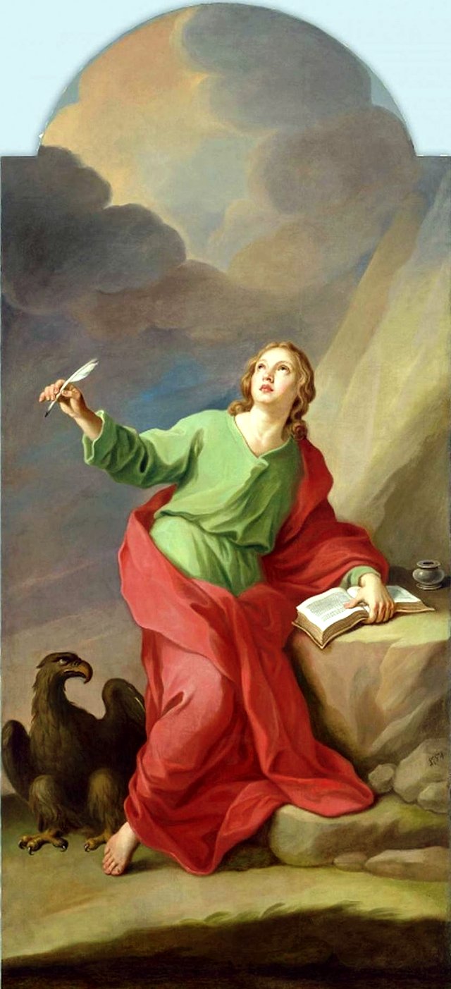 St John the Evangelist. by Szymon Czechowicz