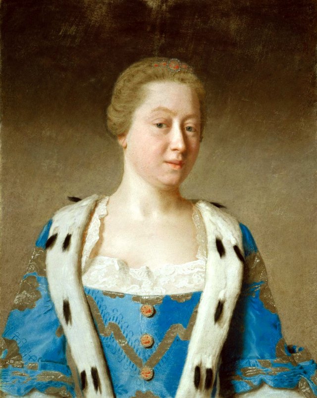 Porträt of Augusta, Princess  of Wales (1719-1772) by Jean-Étienne Liotard