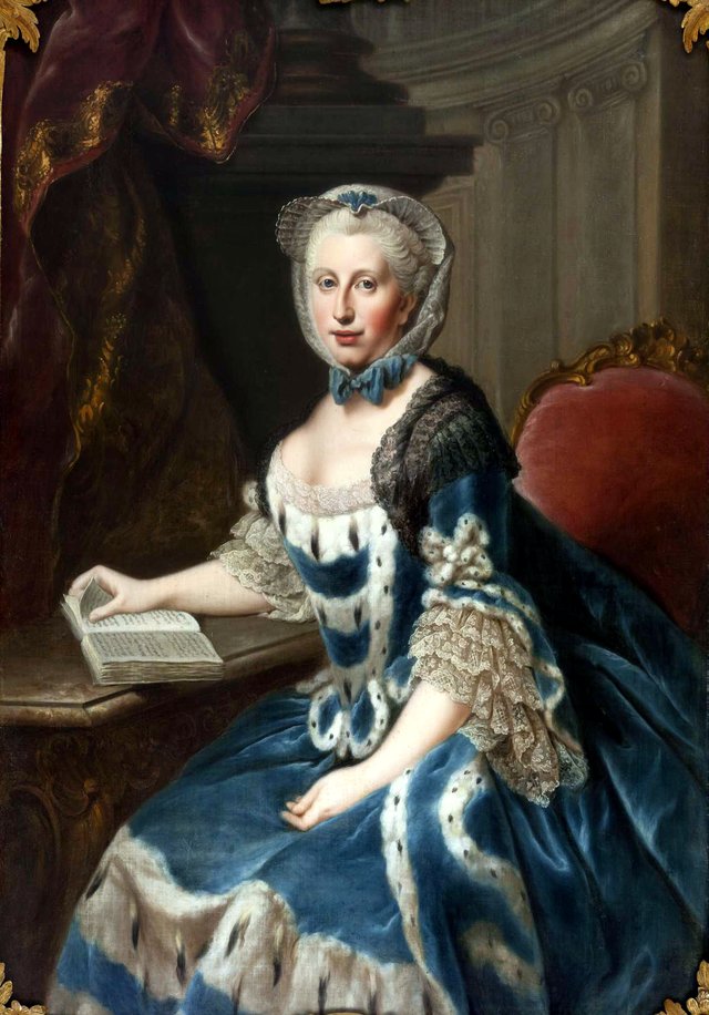 Augusta, Duchess of Brunswick-Wolfenbüttel (1737-1813) by Johann Georg Ziesenis