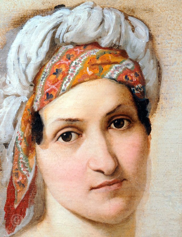 Portrait of Vincenza Scaccia, the artist's girlfriend by Francesco Hayez