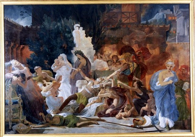 La Mort de Priam by Pierre-Narcisse Guérin
