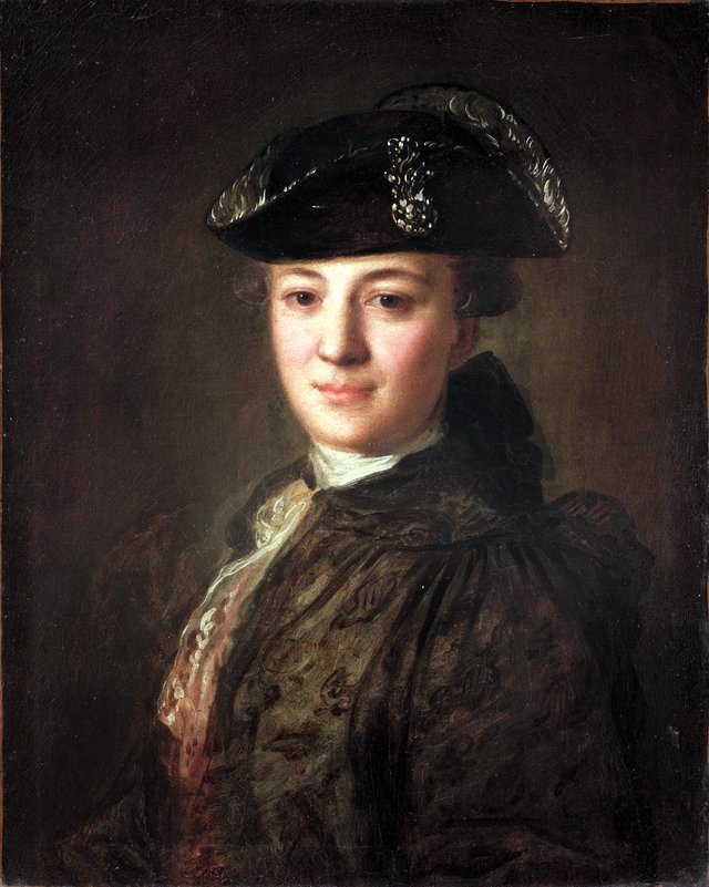 Portrait of an Unknown Man in a Cocked Hat by Fyodor Rokotov