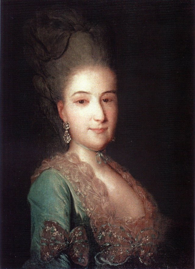 Portrait of an unknown woman (Princess Kurakina?) by Fyodor Rokotov