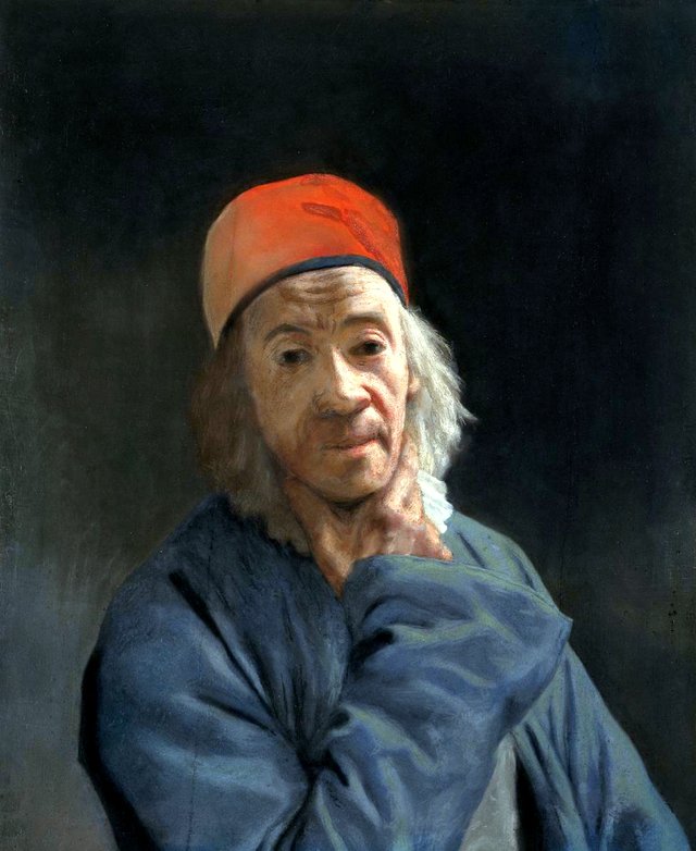 Self-portrait, known as "the hand on the chin" by Jean-Étienne Liotard