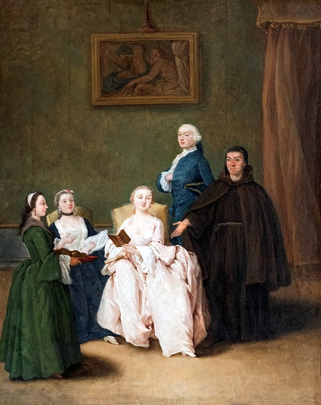 The friar’s visit by Pietro Longhi