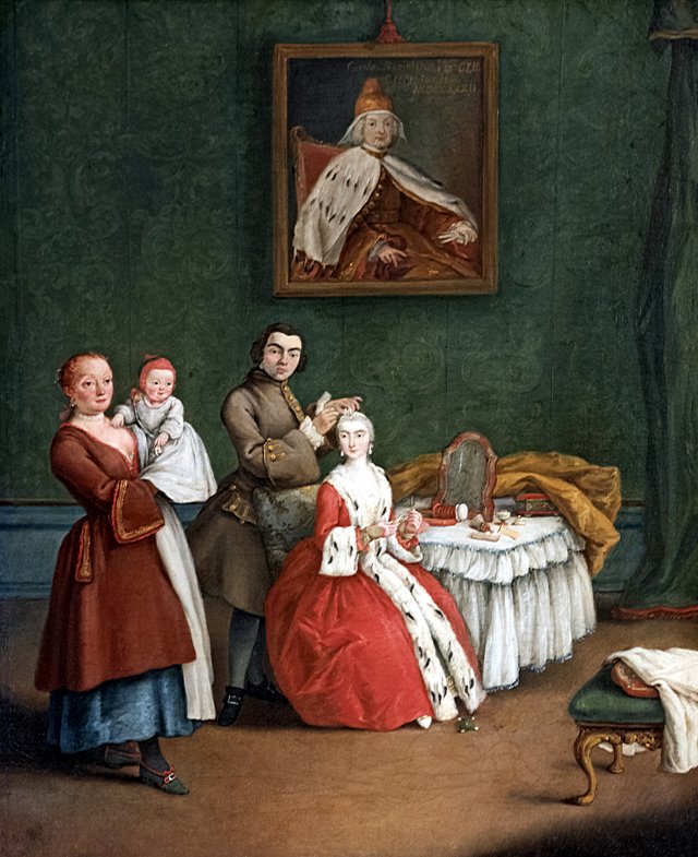 The hairdresser by Pietro Longhi