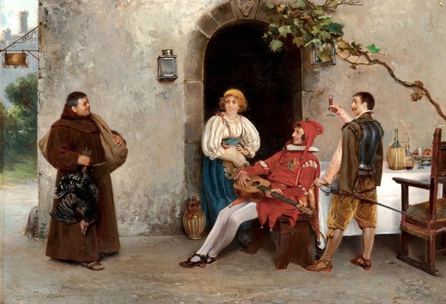 A visit from the friar by Antonio Rotta
