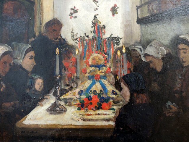 La veillée d'un enfant mort à Ouessant by Charles Cottet