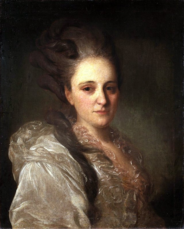 Porträt des Varvara Obreskova (c.1745-1815) by Fyodor Rokotov