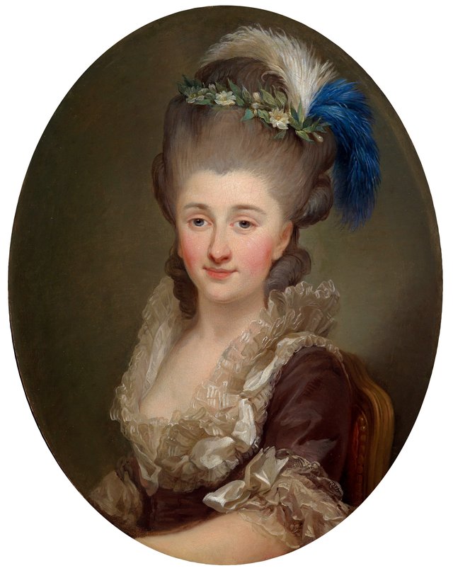 Portrait of Konstancja Tyszkiewicz née Poniatowska. by Marcello Bacciarelli