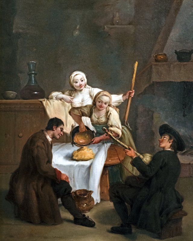 La polenta by Pietro Longhi