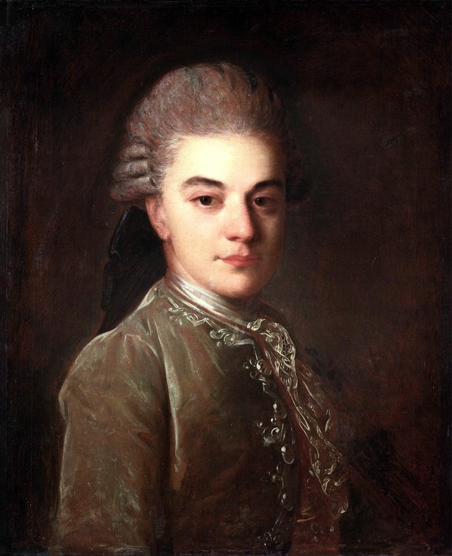 Portrait of Alexander Rimskiy-Korsakov in his youth by Fyodor Rokotov
