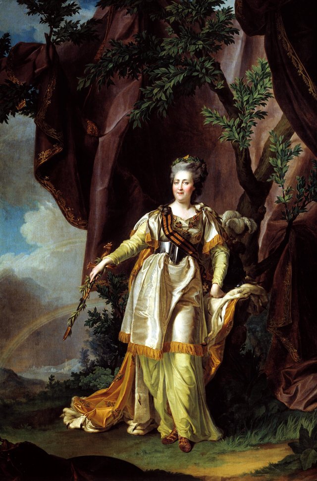 Porträt der Catherine II of Russia (1729-1796) by Dmitry Levitzky