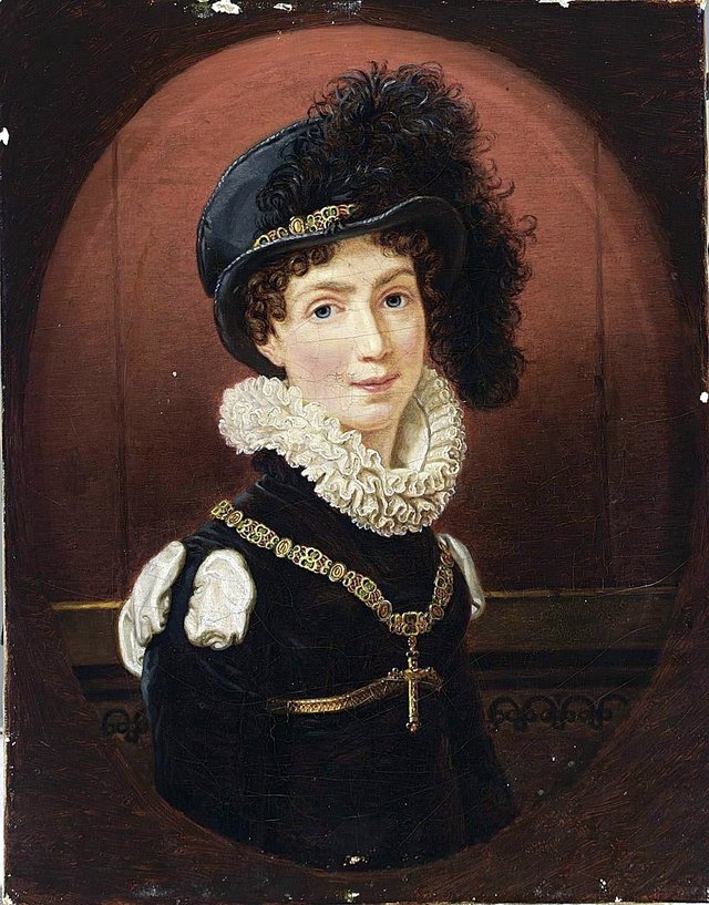 Amélie von Leuchtenberg, spätere Kaiserin von Brasilien(1812-1873) by Joseph Karl Stieler