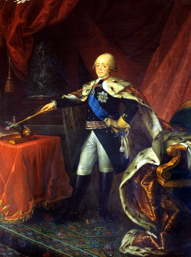 Portrait of Paul I of Russia (1754—1801) by Nikolay Argunov