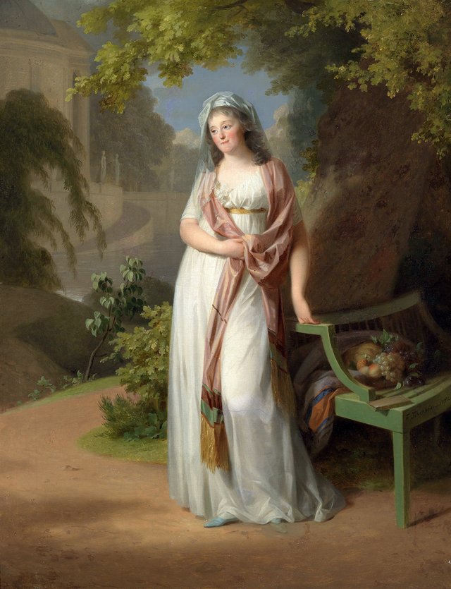 Porträt des Luise von Anhalt-Dessau (1750-1811) by Johann Friedrich August Tischbein