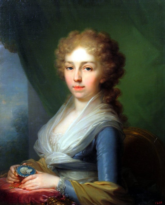 Portrait of Empress Elisabeth Alexeievna of Russia by Vladimir Borovikovsky