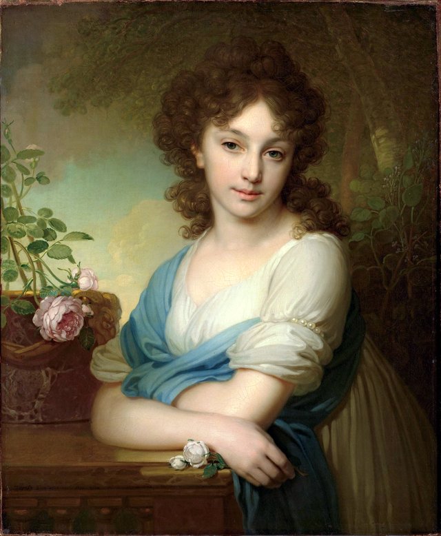 Portrait of Elena Aleksandrovna Naryshkina (1785-1855) by Vladimir Borovikovsky