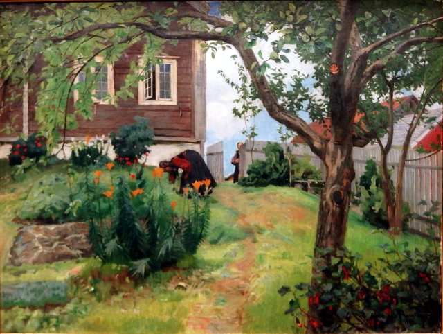 Farm in Numedal by Gerhard Munthe