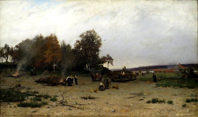 Autumn landscape by Gerhard Munthe
